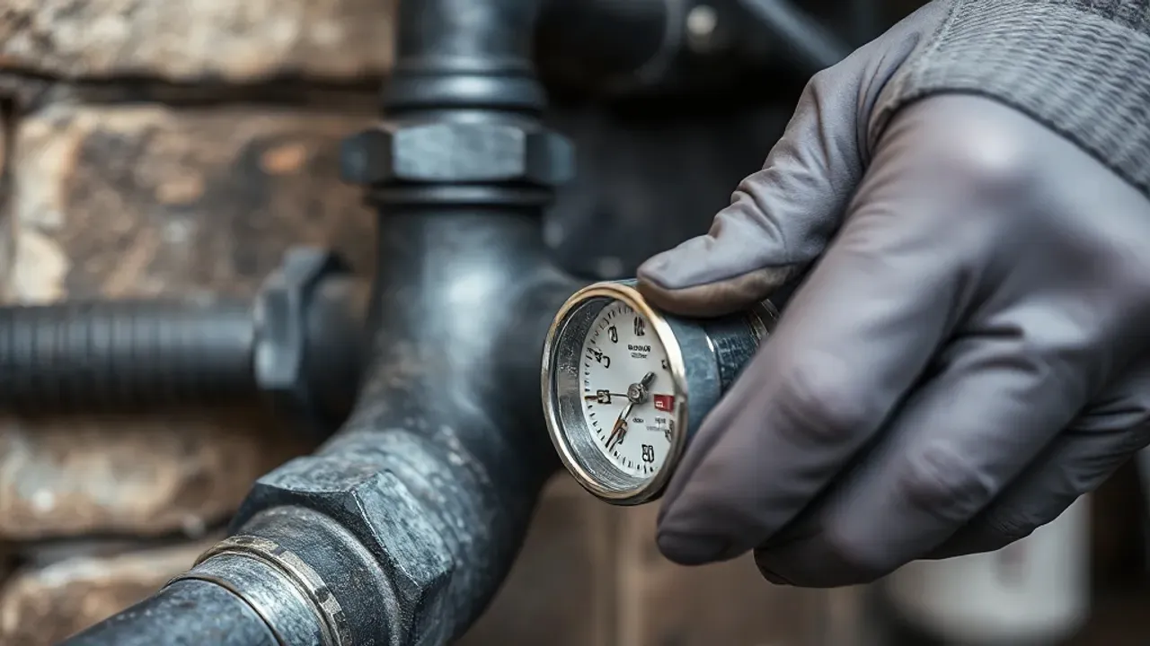 Equipment used for Emergency leak repair, photographed close up