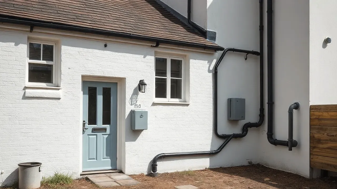 The building and ground relevant to St Ives period-property plumbing context in St neots